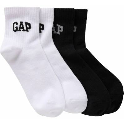 GAP dámske ponožky V-LOGO 2PK biela čierna