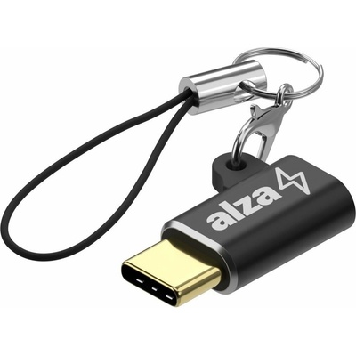 AlzaPower APW-ADTCMU1B USB-C (M) to Micro USB (F) Keychain černý