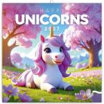 REALSYSTEM Пластина-календар REALSYSTEM 300x300 мм „Happy Unicorns 2027 (6097-HU)