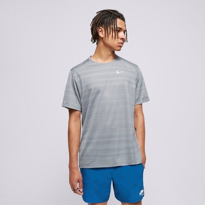 Nike Тениска M Nk Df Miler Ss Running мъжки Дрехи Тениски FZ4782-084 Сив XL (FZ4782-084)