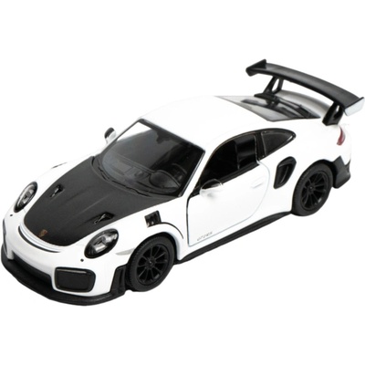 Метална количка Kinsmart - Porsche 911 GT2 RS, 1: 36, бяло-черна (57119)