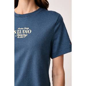 Tommy Hilfiger тениска дамска от памук (WW0WW52365) - answear - 97,60 лв