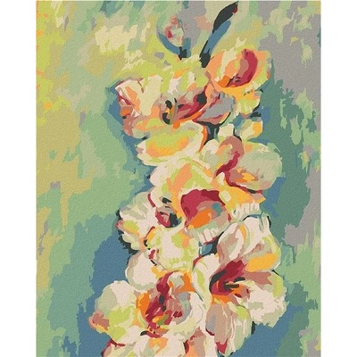 zuty Malování Podle Čísel Žlutá Gladiola 80 x 100 Cm Plátno