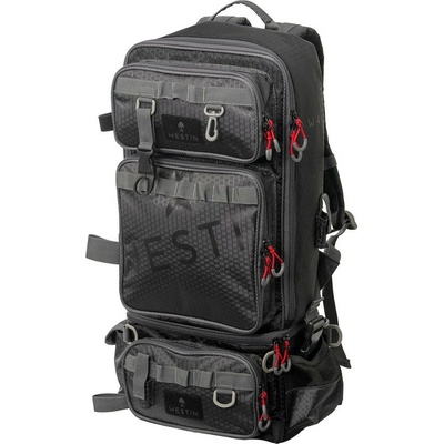 Westin Batoh na prívlač W4 Master Backpack 3 Boxes XL Titanium Black 3in1