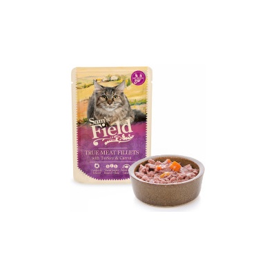Sam's Field True Meat Fillets with Turkey & Carrot 85 g