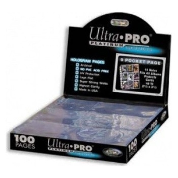 Ultra PRO Platinum stránky do alba na 9 karet 100 ks