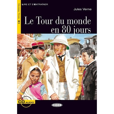 LE TOUR DE MONDE EN 80 JOURS + CD Black Cat Readers FRA Lev