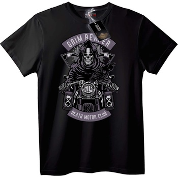 NOONEBRAND Тениска Мрачен жътвар Мото клуб - 4XL, Black