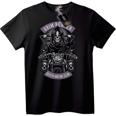 NOONEBRAND Тениска Мрачен жътвар Мото клуб - 4XL, Black