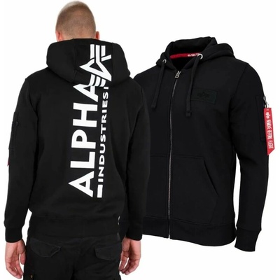 Alpha Industries mikina Backprint Zip Hoodie black 128342/03
