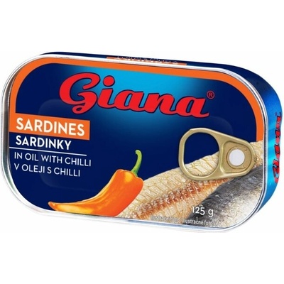 Giana Sardinky v slnečnicovom oleji s chilli 125 g