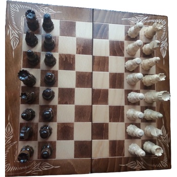 Magic Puzzle Box Ръчно изработен дървен комплект за шах 38x38 кутия за шах с дървена фигура за подарък (_d48f6c4ef2)