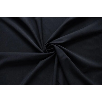 Metráž - OBLEKOVKA VLNA/Vis/Pes/Ly TMAVĚ MODRÁ - látka na šaty, kalhoty a sukně