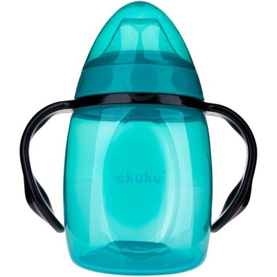 Akuku hrnček naklonený so silikónovým náustkom 280ml rúžový