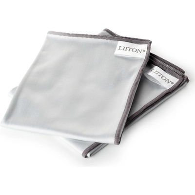Liiton Кърпа за полиране 31 x 50 cм, комплект 2 бр. , сива, микрофибър, Litton (LT20400)