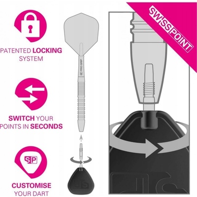 Target Swiss Storm LNC strieborné, 26mm - 3ks