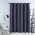 Pure Line Home Плътна завеса в цвят антрацит с метални халки, 290 x 245 см