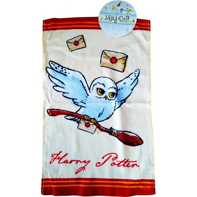 Carbotex Ručník bavlna Harry Potter sova Hedvika 30 x 50 cm