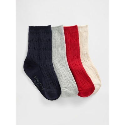 GAP Бебешки плетени чорапи, 4 чифта GAP GAP | Mnogotsveten | Момчешки | 4-5 години