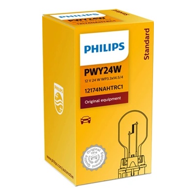 Philips Крушка, мигач PHILIPS PWY24W, 12V, 24W, 350lm, 1 бр
