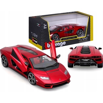 Bburago Plus Lamborghini Countach LPI 800 4 Červená 1:24