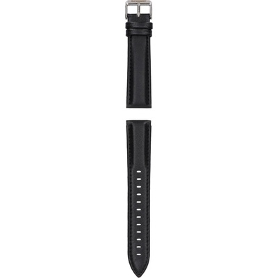 Garett Smartwatch řemínek 20 mm pro Verona/Veronica, černý se stříbrnou sponou STRAP _VER_SB_LEATHER