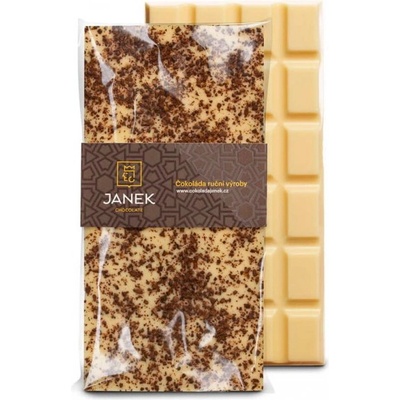 JANEK Čokoláda Bílá s kávou 85 g