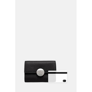 Calvin Klein портфейл RFID дамски от кожа (LV04F1225G)
