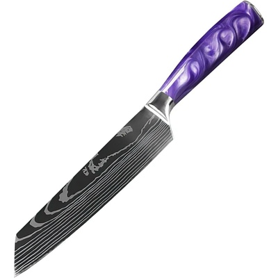 IZMAEL Kuchynský nôž Blade Kiritsuke/Fialová 18 cm