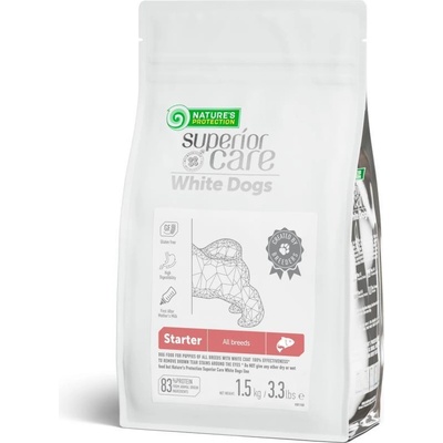 Nature's Protection Nature`s Protection White Dogs Grain Free with Salmon Starter All Breeds