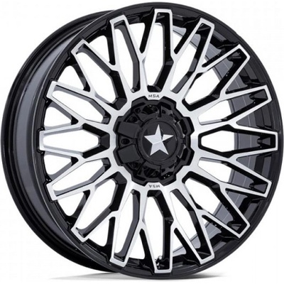 MSA Offroad Wheels M50 CLUBBER 7x24 5x114.3 ET0 gloss black Machined