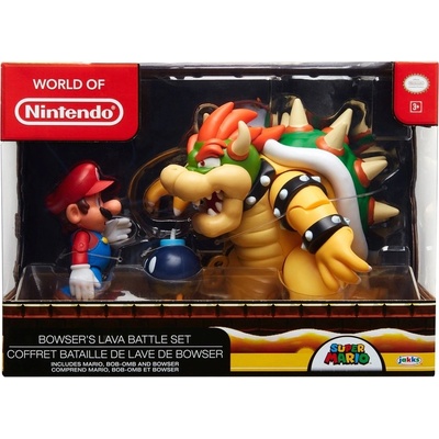 Nintendo Jakks Lávová bojová Sada figúrok Mario vs Bowser