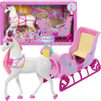 Barbie Luskáčik sane s koňom
