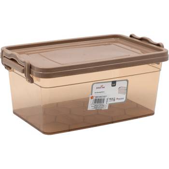 КОНТЕЙНЕР КАФЯВО ПРОЗРАЧЕН ПРАВОЪГЪЛЕН 3Л (И106509/2)