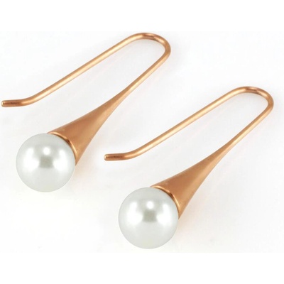 MPM-TIME nerezové náušnice 7928 ružovo pozlátené