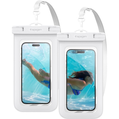 Spigen Водоустойчив калъф Spigen Aqua Shield WaterProof Case A601 2 Pack - Бял