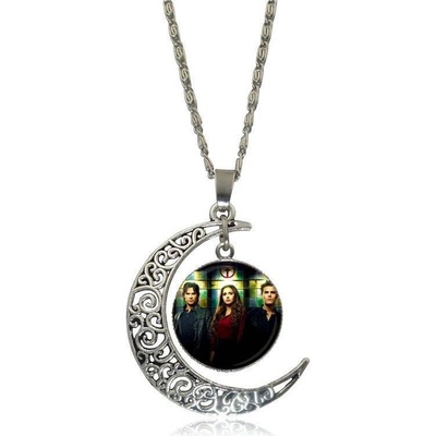 Origoska Řetízek The Vampire Diaries (Upíří deníky) půlměsíc postavy REVDP68 Stříbrná