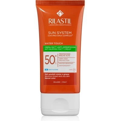 Rilastil Sun System Water Touch защитен матиращ крем за мазна кожа с несъвършенства SPF 50+ 50ml