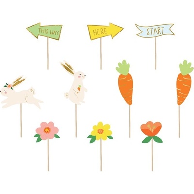 Party Deco Великденски Фигурки "Egg Hunt" - (1 пакет / 10 бр. )