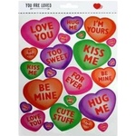 Arpex Sticker (sticker) colorful hearts with inscriptions Arpex (WA9876)