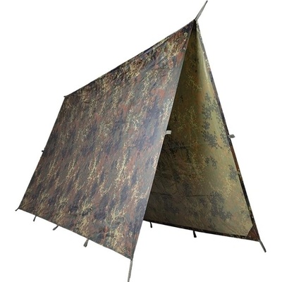 Mil-Tec Plachta s pútkami TARP 300 x 300 cm Flecktarn