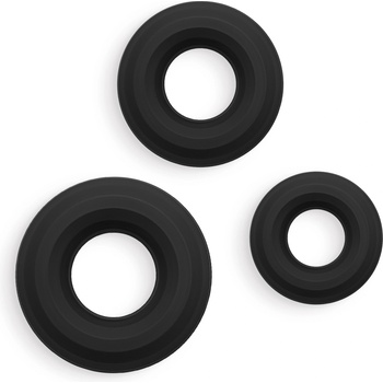 NS Novelties Renegade 3pc Fireman Rings Black