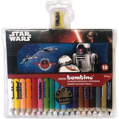 St. Majewski Моливи за рисуване St. Majewski Star Wars с острилка, 18 цвята
