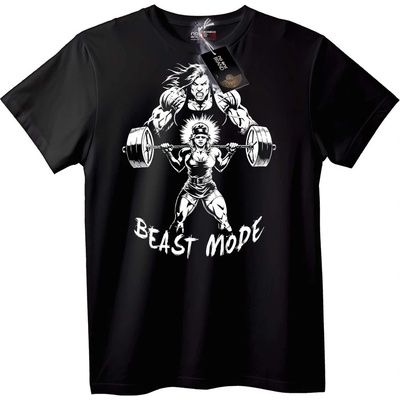 NOONEBRAND Тениска Режим на Звяр - Вдигане на Тежести - M, Black
