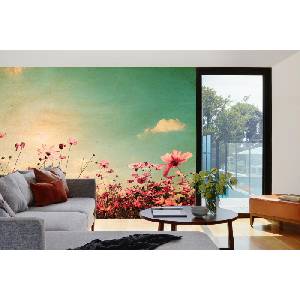 DIMEX ART Самозалепваща се флизелинова фототапета винтидж поле 375 x 250 см