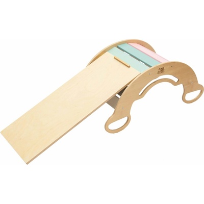 BusyKids Montessori houpačka 6 in 1 s prknem pastel – Zbozi.Blesk.cz