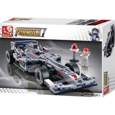 Sluban B0352 Formule F1 Racing Car Stříbrná 257 ks