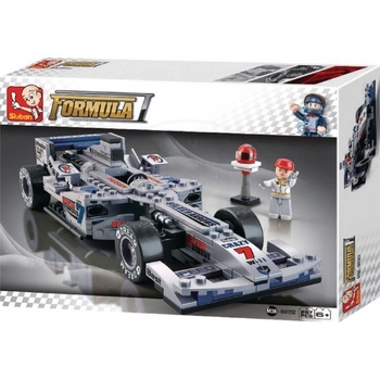 Sluban B0352 Formule F1 Racing Car Stříbrná 257 ks
