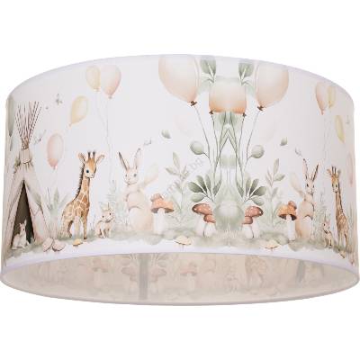 BELIS Детско таванно осветително тяло KIDS ROOM 1xE27/60W/230V Ø 40 см с животински мотив (BE1055)