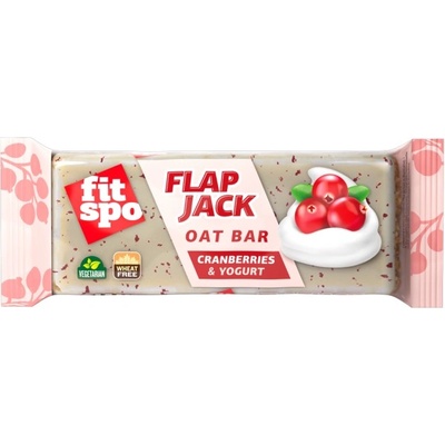 FIT SPO Flap Jack - Energy Oat Bar [90 грама] Червена боровинка с йогурт